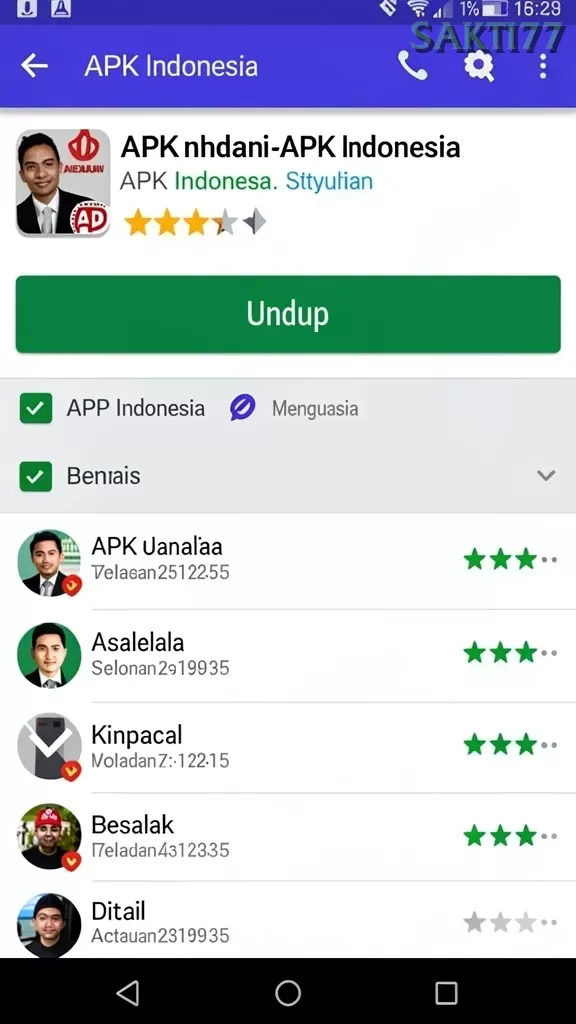 Cuplikan layar DEWAJITU — aktivitas