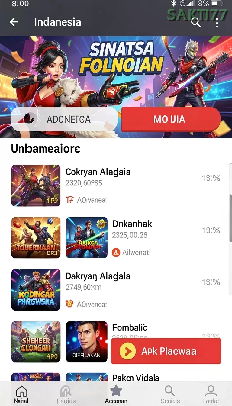 Cuplikan layar 666I — pengaturan akun